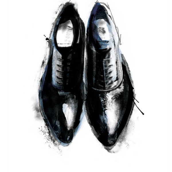 Brogue Shoes Fashion Illustration
