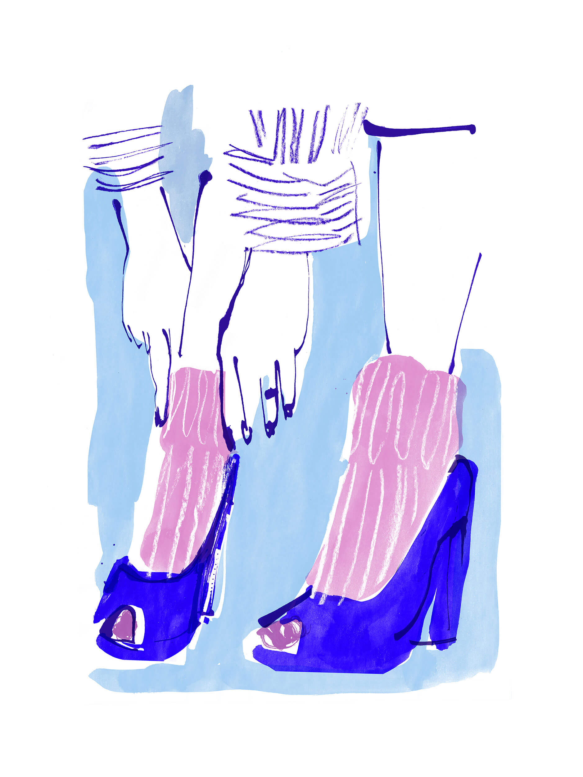 Fashion Illustration – High Heels shoes & Prints