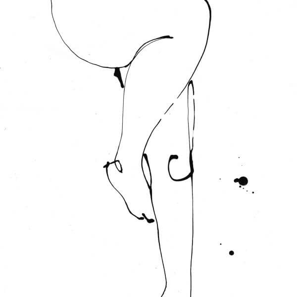 Undress Illustration - Legs - Giclee Print