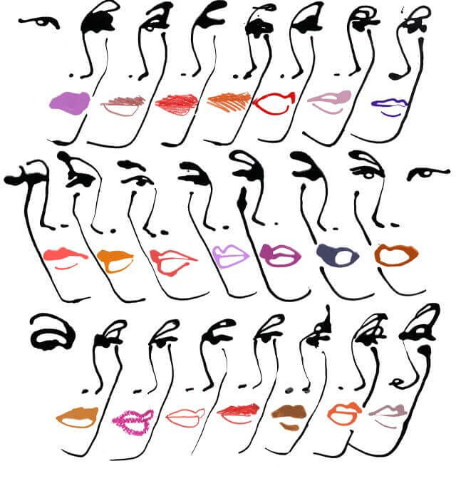 Make Up and Beauty Illustrated – Lipstick Colours