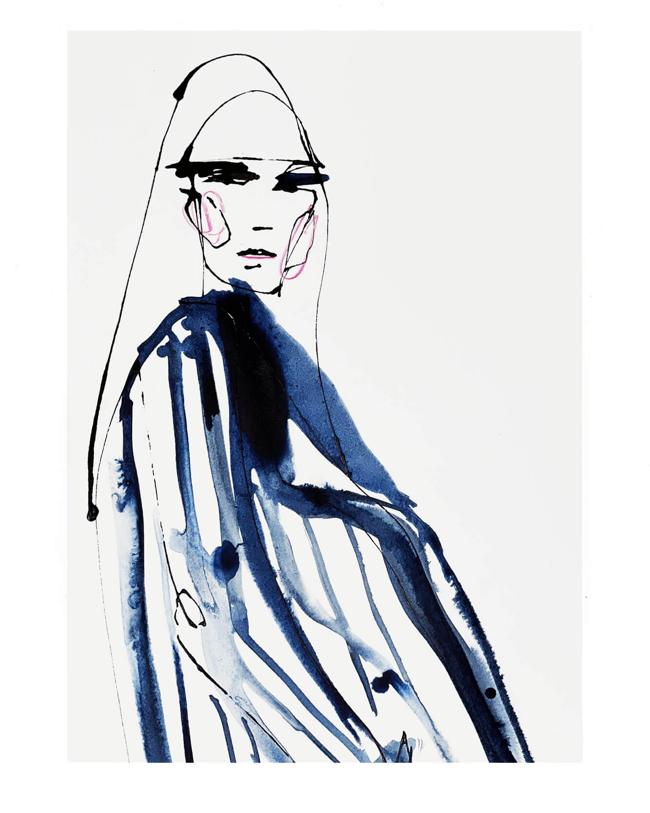 Fashion - Paris Illustration - Caroline Tomlinson