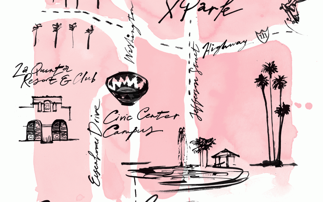 Travel – Illustrated Maps for Palm Springs Life Magazine