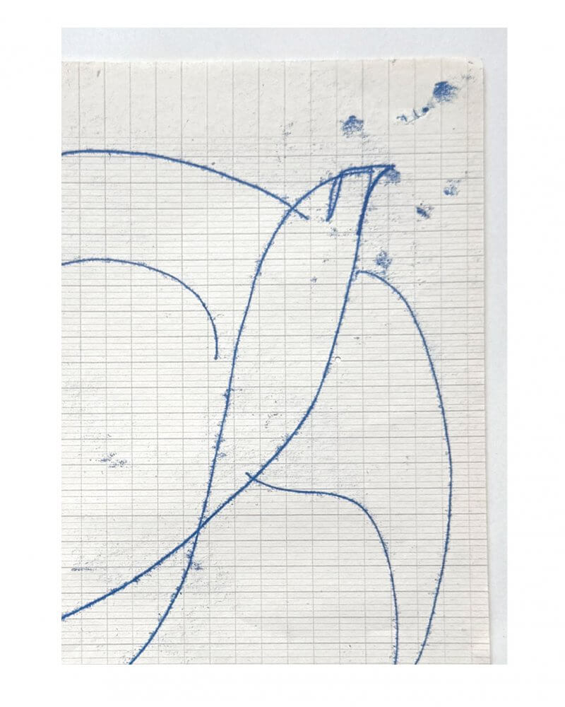 Detail of an original oil mono print drawing by Caroline Tomlinson.Blue lines drawn on vintage paper For those who flying high. Mono print drawing of a bird - celebrating the journey. Original drawing for the home by Caroline Tomlinson. SIZE – 160mm x 204mm