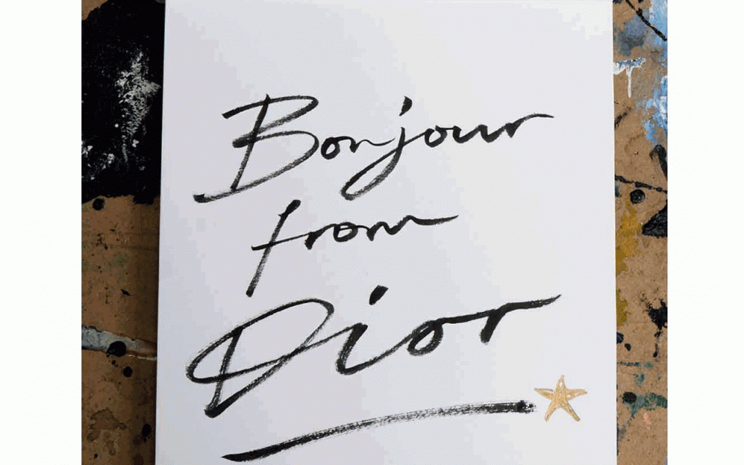 Lettering – Dior Boutique Opening at Harrods – Live Drawing