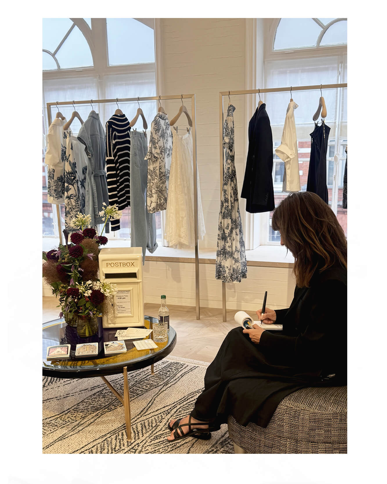 To celebrate the opening of Dior's new boutique store in Harrods, I was invited to write personalised postcards for clients.