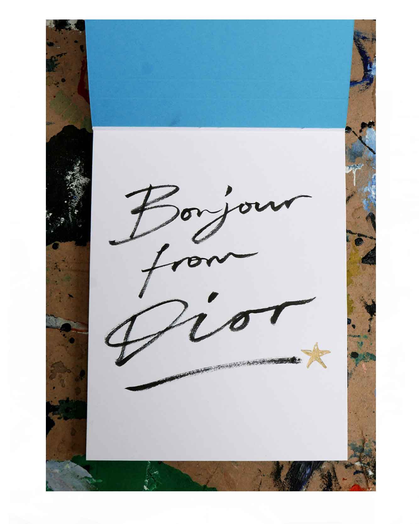 To celebrate the opening of Dior's new boutique store in Harrods, I was invited to write personalised postcards for clients.