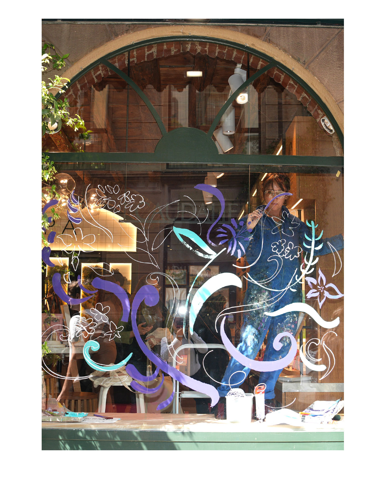 Make-Up & Beauty –  Painting Caudalie Windows Milan Design Week 2026